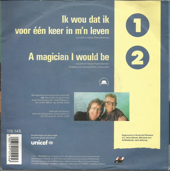 Lee Towers & Bart De Graaff - Ik Wou Dat Ik Voor Één Keer In M'n Leven 34943 Vinyl Singles Vinyl Goed / Hoes Goed