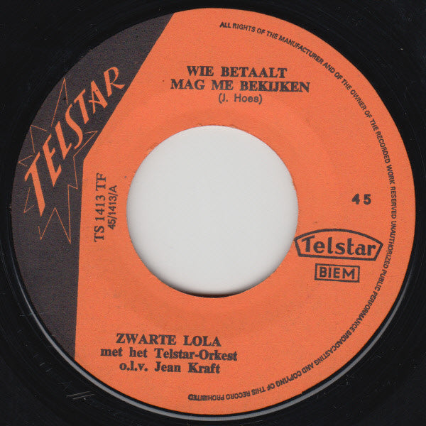 Zwarte Lola - Als Je Lu-lu-lu-lu-lust Hebt Om Te Kegelen 32545 Vinyl Singles Vinyl Goed / Hoes Goed