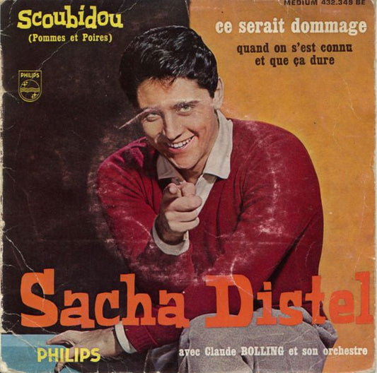 Sacha Distel Avec Claude Bolling Et Son Orchestre - Scoubidou 31251 Vinyl Singles EP Vinyl Goed / Hoes Goed