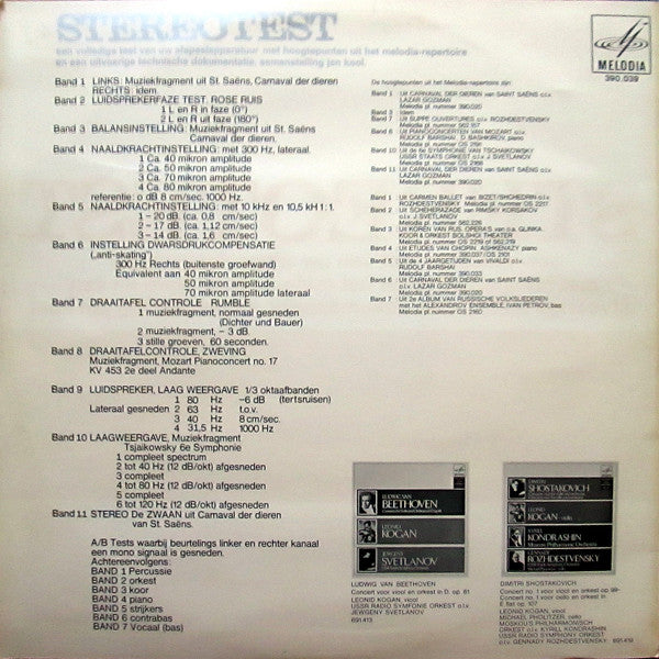 No Artist - Stereotest (LP) 50575 Vinyl LP Vinyl Goed / Hoes Goed