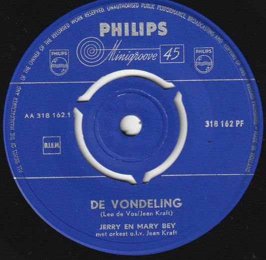 Jerry En Mary Bey - De Vondeling 39838 Vinyl Singles Vinyl Goed / Hoes Generic