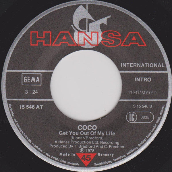Coco - Bad Old Days 37502b Vinyl Singles B-Keus (B)