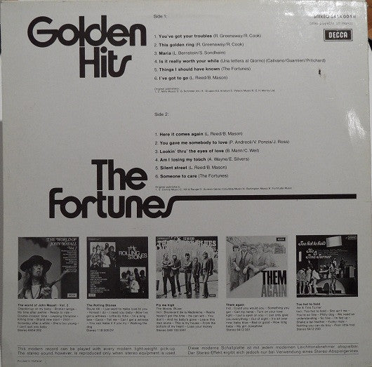 Fortunes - Golden Hits (LP) Vinyl LP Vinyl Zeer Goed / Hoesje Goed "VINYLSINGLES.NL"