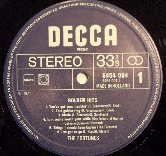 Fortunes - Golden Hits (LP) 49574