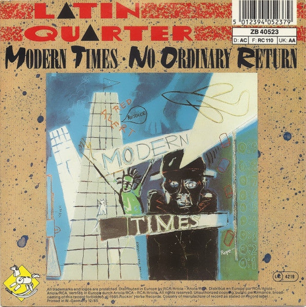 Latin Quarter - Modern Times 35963 Vinyl Singles Vinyl Goed / Hoes Goed