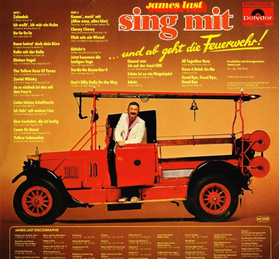 James Last - Sing Mit 8 - ... Und Ab Geht Die Feuerwehr! (LP) 49639 Vinyl LP Vinyl Goed / Hoes Goed