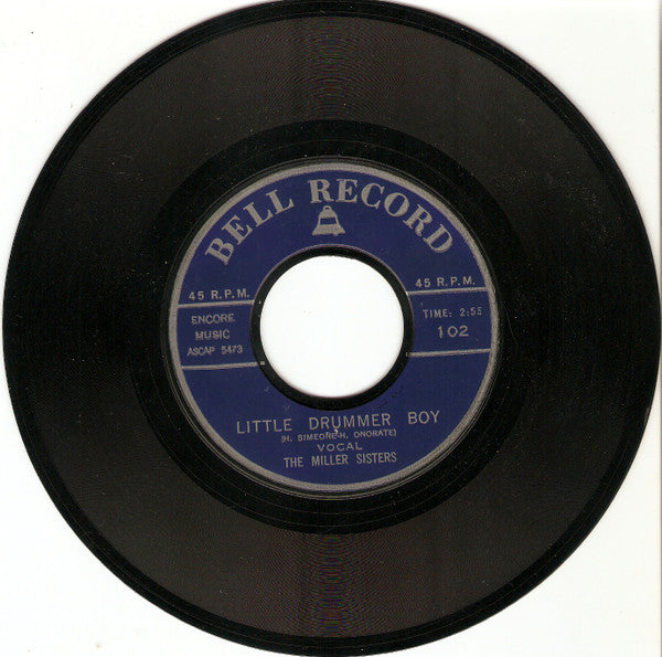 Miller Sisters / The Playmakers - Little Drummer Boy / The Chipmunk Song 33301 Vinyl Singles EP Vinyl Goed / Hoes Goed