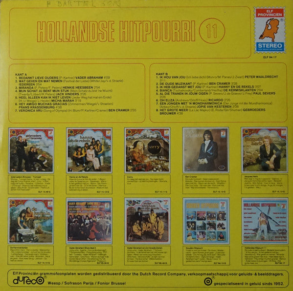 Various - Hollandse Hitpourri 11 (LP) 52253 Vinyl LP Vinyl Goed / Hoes Goed