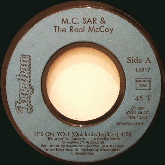 Mc Sar & The McCoy - It's On You 12399 Vinyl Singles Vinyl Goed / Hoes Goed
