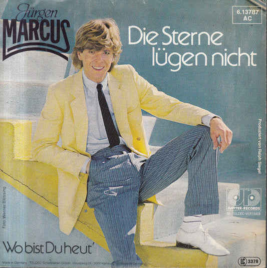 Jürgen Marcus - Die Sterne Lügen Nicht 36091 Vinyl Singles Vinyl Goed / Hoes Goed