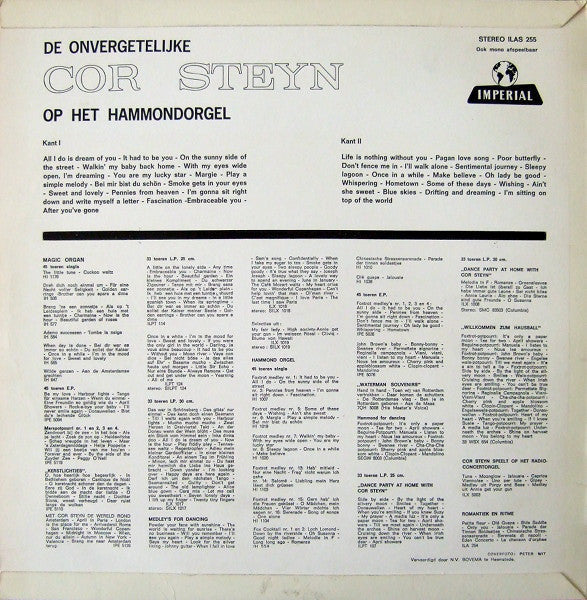 Cor Steyn – Der unvergessliche Cor Steyn an der Hammondorgel (LP) 41869