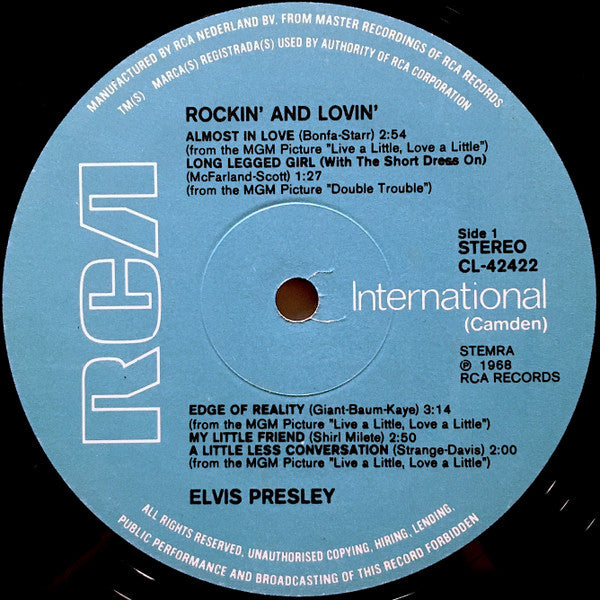 Elvis Presley – Rockin' And Lovin' (LP) 50210