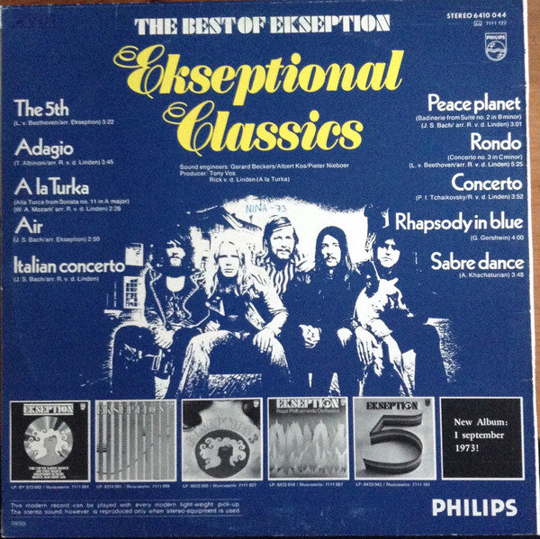 Ekseption - Ekseptional Classics - The Best Of Ekseption (LP) Vinyl LP Vinyl Zeer Goed / Hoesje Goed "VINYLSINGLES.NL"