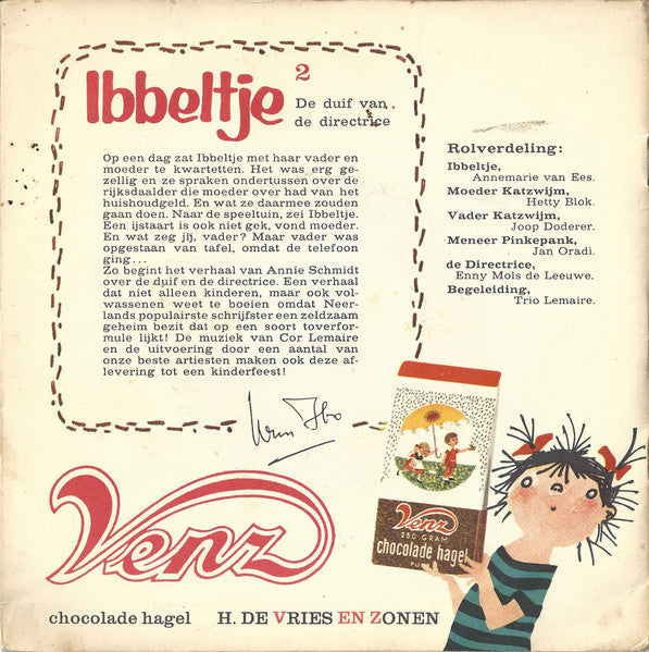 Annie M.G. Schmidt, Cor Lemaire, Wim Ibo - Ibbeltje II - De Duif Van De Directrice 34565
