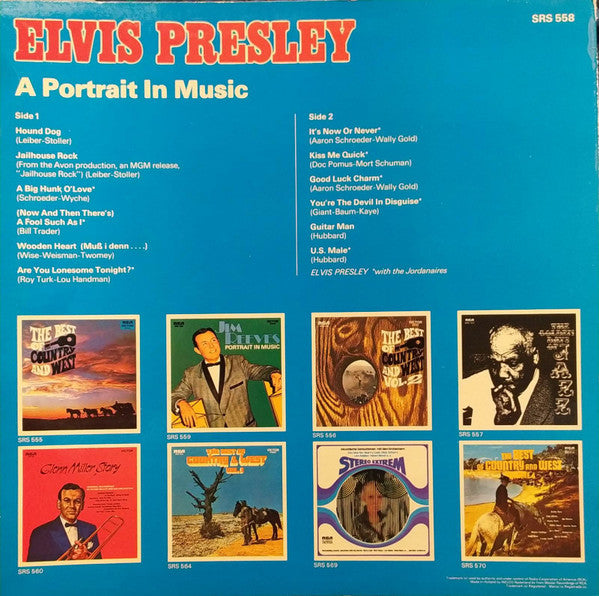 Elvis Presley - A Portrait In Music (LP) Vinyl LP Vinyl Goed / Hoesje Goed "VINYLSINGLES.NL"