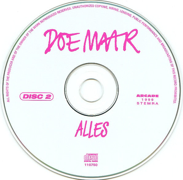 Doe Maar - Alles (CD) Compact Disc Vinyl Goed / Hoes Goed