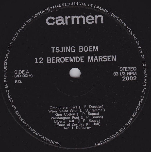 Unbekannter Künstler – Ching Boom – 12 berühmte Märsche (LP) 41250