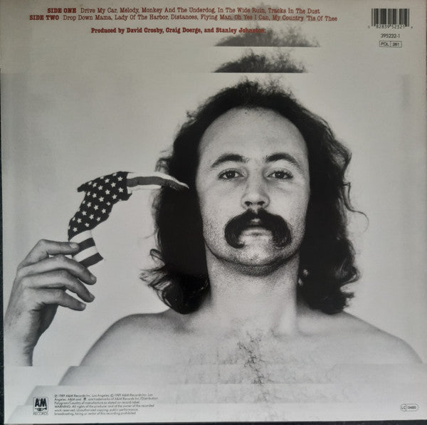 David Crosby - Oh Yes I Can (LP) Vinyl LP Vinyl Zeer Goed / Hoesje Goed "VINYLSINGLES.NL"