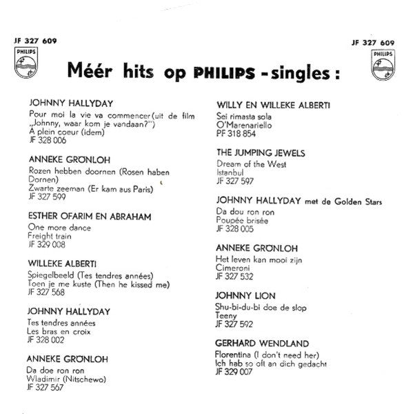 Willy Alberti - Ik Heb 't Geluk Besteld (Ich Hab' Das Glück Bestellt Für Heute Abend) 37572 Vinyl Singles Vinyl Goed / Hoes Goed