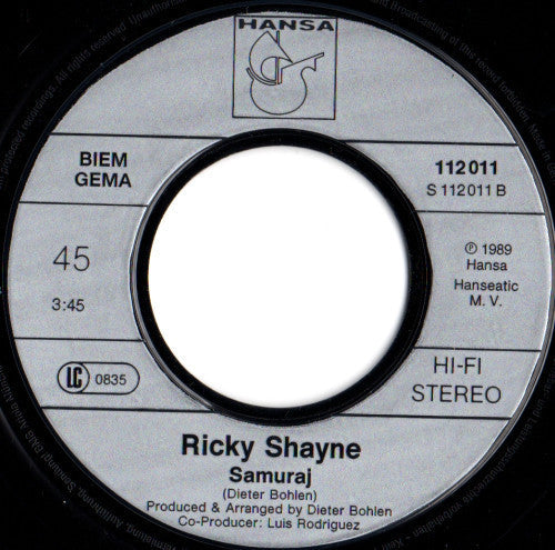 Ricky Shayne - Once I'm Gonna Stay Forever 12571 Vinyl Singles Vinyl Goed / Hoes Goed