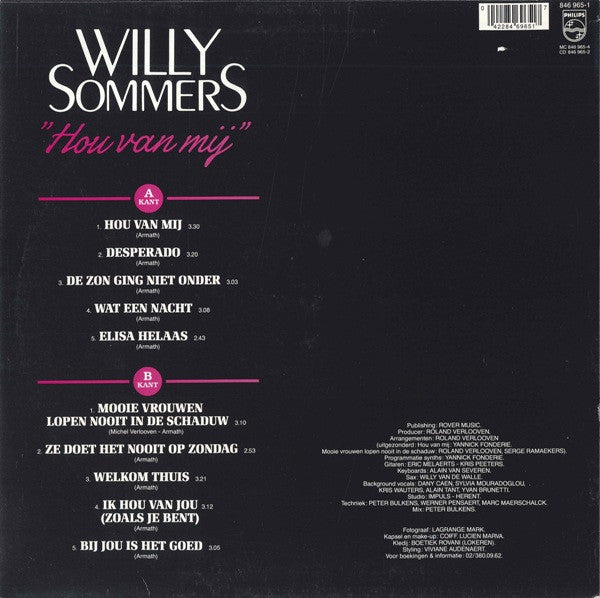 Willy Sommers - Hou Van Mij (LP) 49013 Vinyl LP Vinyl Goed / Hoes Goed