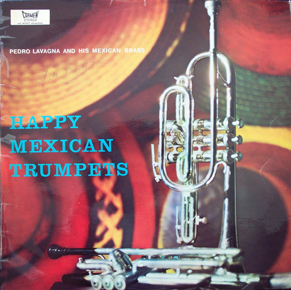 Pedro Lavagna And His Mexican Brass - Happy Mexican Trumpets (LP) 44761 Vinyl LP Vinyl Goed / Hoes Goed