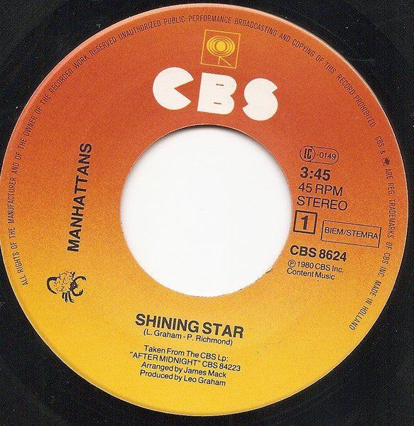 Manhattans - Shining Star 14581