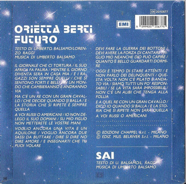 Orietta Berti - Futuro 35582 Vinyl Singles Vinyl Goed / Hoes Goed