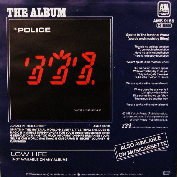 Police - Spirits In Material World 19058 Vinyl Singles Vinyl Goed / Hoes Goed