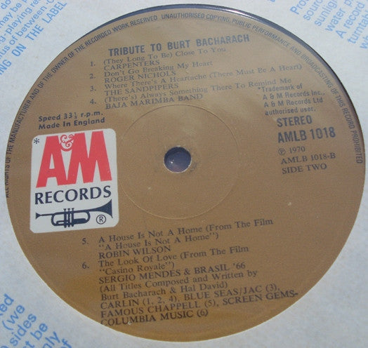 Various - Tribute To Burt Bacharach (LP) 40963