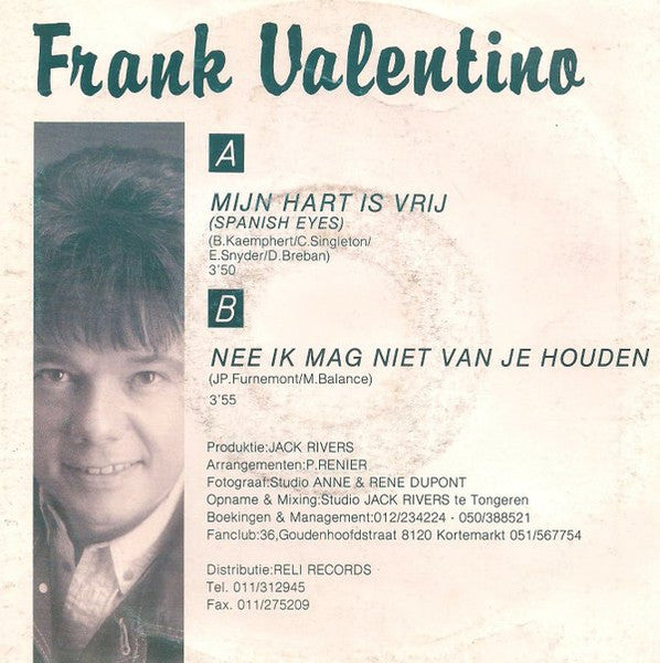 Frank Valentino - My Heart Is Free 13323
