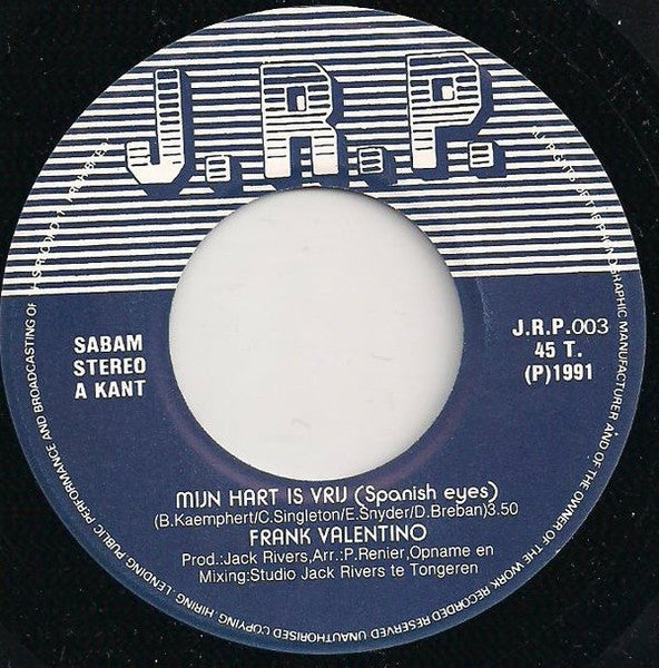 Frank Valentino - My Heart Is Free 13323