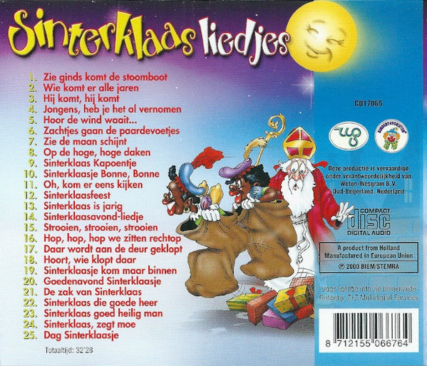 Gouden Nachtegaaltjes - Sinterklaasliedjes (CD) 70659 Compact Disc Goede Staat