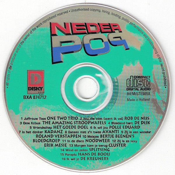 Various - Nederpop (CD) 70726 Compact Disc Goede Staat