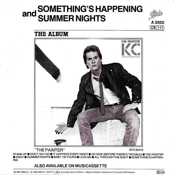 KC & The Sunshine Band - Something's Happening 40156 Vinyl Singles Vinyl Goed / Hoes Goed