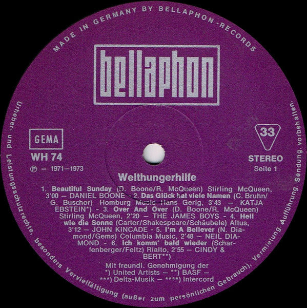 Various - Welthungerhilfe (LP) 44379