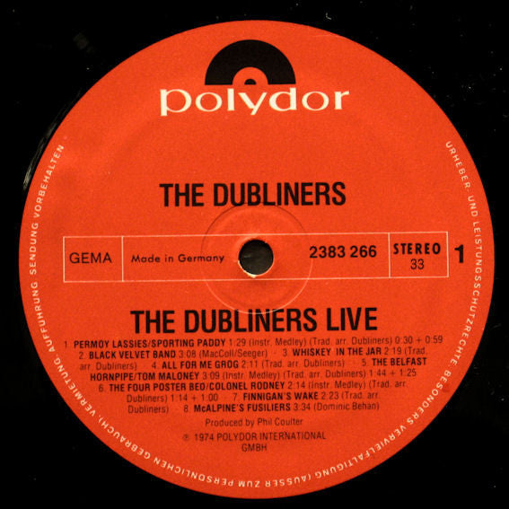 Dubliners - The Dubliners Live (LP) 49225