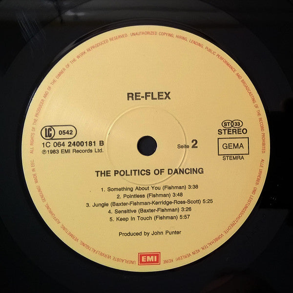 Re-Flex – The Politics Of Dancing (LP) 48584