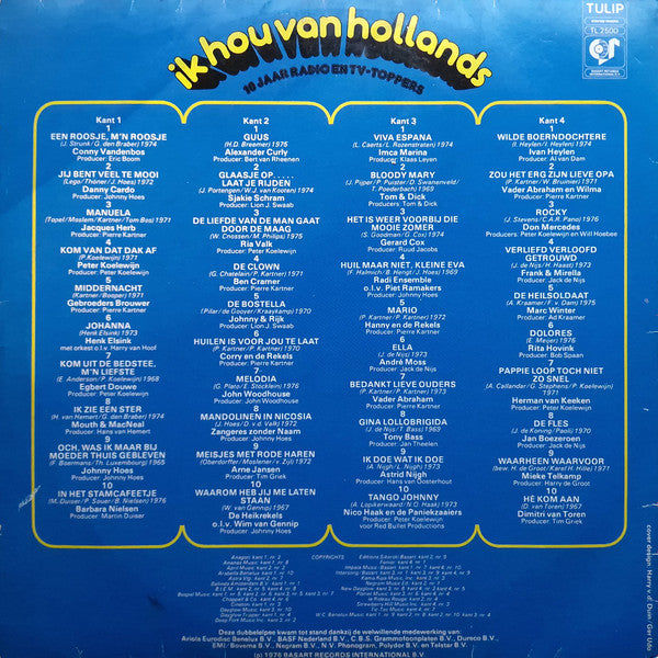 Various - Ik Hou Van Hollands - 10 Jaar Radio En TV-Toppers (LP) 51678 Vinyl LP Dubbel Vinyl Goed / Hoes Sticker