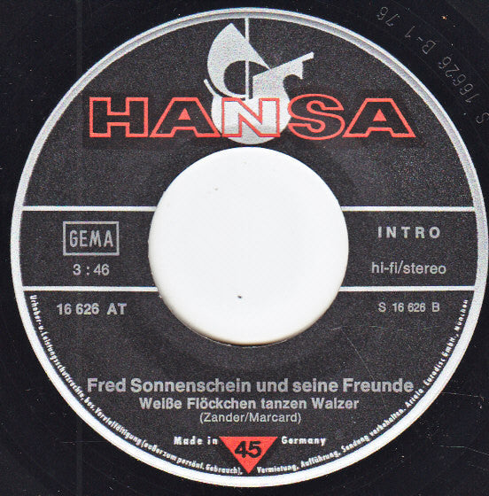Fred Sonnenschein Und Seine Freunde - Nur Du Bist Der Allerbeste 17583