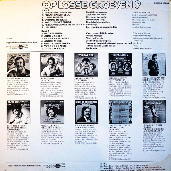 Various - Op Losse Groeven 9 (LP) 50686 Vinyl LP Vinyl Goed / Hoes Goed