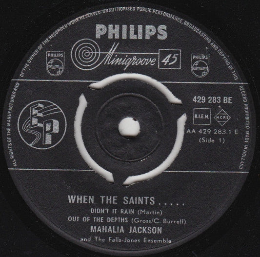 Mahalia Jackson And The Falls-Jones Ensemble - When The Saints 33093 Vinyl Singles EP Vinyl Goed / Hoes Generic