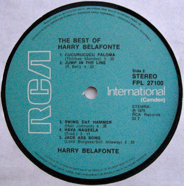 Harry Belafonte – The Best Of Harry Belafonte (LP) 49904