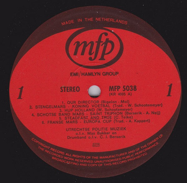 Utrecht Police Band – Utrecht Police Music (LP) 40991
