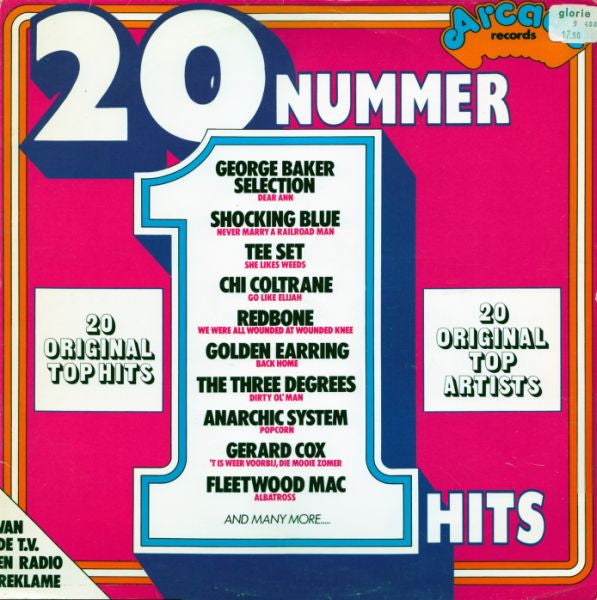 Various - 20 Nummer 1 Hits (LP) 51779 Vinyl LP Vinyl Goed / Hoes Goed