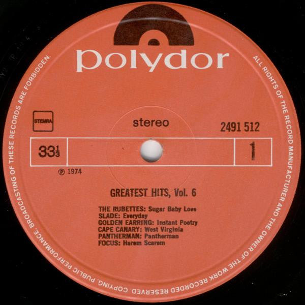 Verschiedene – Greatest Hits Vol. 6 (LP) 50334