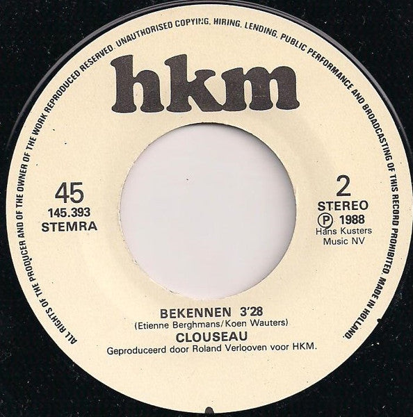 Clouseau - Alleen Met Jou 32567 Vinyl Singles Vinyl Goed / Hoes Goed