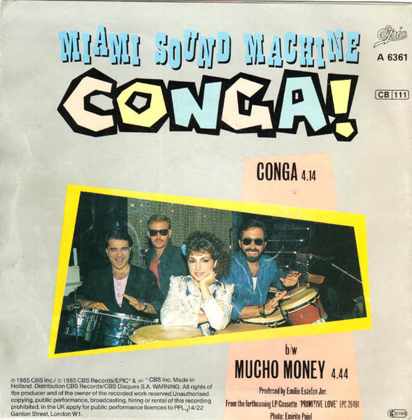 Miami Sound Machine - Conga 31268 Vinyl Singles Vinyl Goed / Hoes Goed