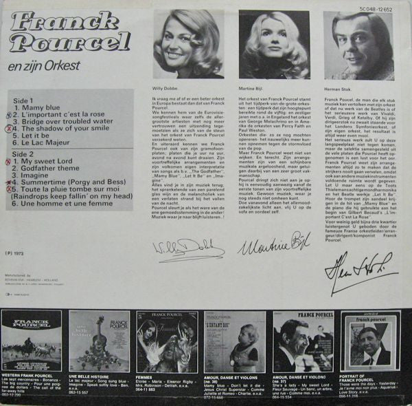 Franck Pourcel - The Franck Pourcel Sound (LP) Vinyl LP Vinyl Zeer Goed / Hoesje Goed "VINYLSINGLES.NL"