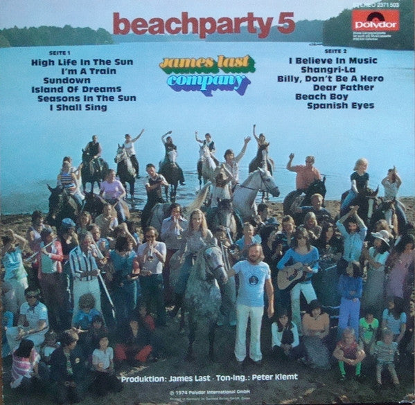 James Last - Beachparty 5 (LP) 41358 Vinyl LP Vinyl Goed / Hoes Goed